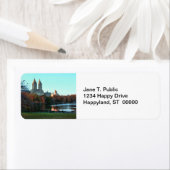 秋:セントラルパーク湖、サンレモ ラベル (インサイチュ)