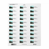 秋:セントラルパーク湖、サンレモ ラベル (フルシート)