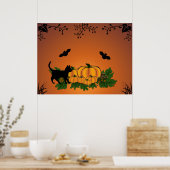 秋, ハッピーハロウィン! ポスター (キッチン)