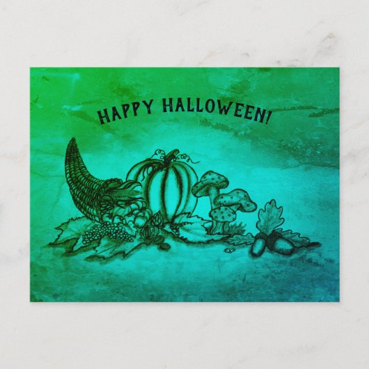 秋、ハッピーハローウィン! ポストカード (正面)