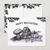 秋、ハッピーハローウィン!ポストカード ポストカード (正面/裏面)