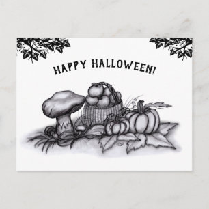 秋、ハッピーハローウィン!ポストカード ポストカード