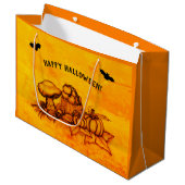 秋、ハッピーハローウィン! ラージペーパーバッグ (正面アングル)