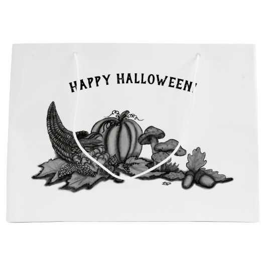 秋、ハッピーハローウィン! ラージペーパーバッグ (正面)