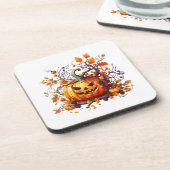 秋 ハロウィン 面白い カボチャ コースター (左側)