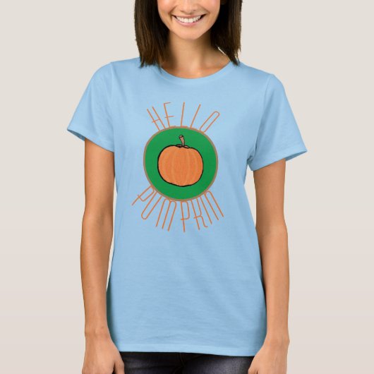 秋/ハロウィーンレディースTシャツ Tシャツ (正面)