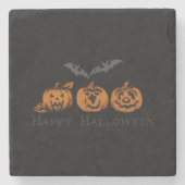 秋/ハロウィーン/パンプキンストーンコースター ストーンコースター (正面)