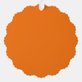 秋、ハロウィーン、感謝祭のカボチャの写真 オーナメントカード (裏面)