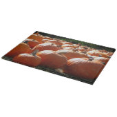 秋、ハロウィーン、感謝祭のカボチャの写真 カッティングボード (角)