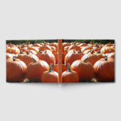 秋、ハロウィーン、感謝祭のカボチャの写真 ゲストブック (全面)