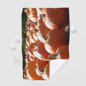 秋、ハロウィーン、感謝祭のカボチャの写真 ゴルフタオル (インサイチュ)