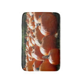 秋、ハロウィーン、感謝祭のカボチャの写真 バスマット (正面縦)