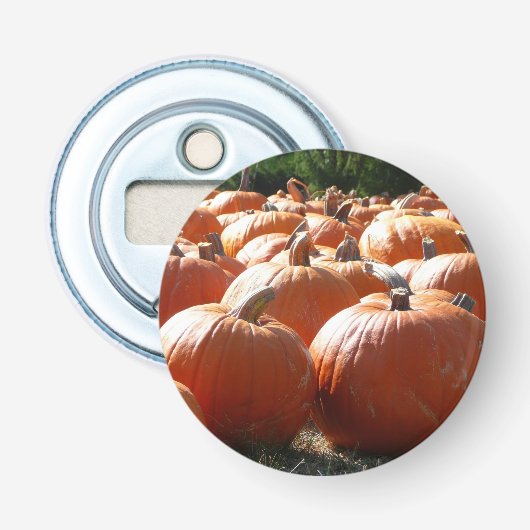 秋、ハロウィーン、感謝祭のカボチャの写真 栓抜き (正面)