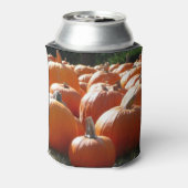 秋、ハロウィーン、感謝祭のカボチャの写真 缶クーラー (缶裏面)