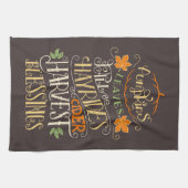 秋&ハーベスト恵み キッチンタオル (横)