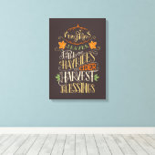 秋&ハーベスト恵み キャンバスプリント (インサイチュ (ウッドフロア))