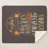 秋&ハーベスト恵み シェルパブランケット (正面(横))