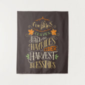 秋&ハーベスト恵み タペストリー (正面)