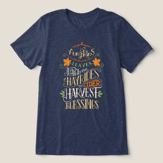 秋&ハーベスト恵み トライブレンドTシャツ (デザイン正面)