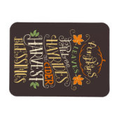 秋&ハーベスト恵み マグネット (横)