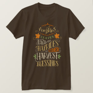 秋&ハーベスト恵み Tシャツ