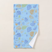 秋、パター葉ン3 バスタオルセット (ハンドタオル)