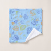 秋、パター葉ン3 バスタオルセット (ウォッシュタオル)