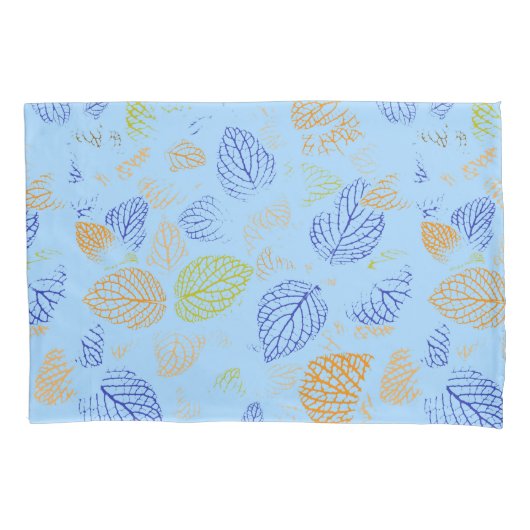 秋、パター葉ン3 枕カバー (正面)