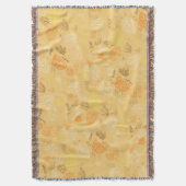 秋、パター葉ン4 スローブランケット (正面縦)