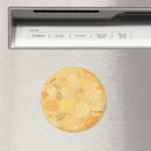 秋、パター葉ン4 マグネット (インサイチュ (食洗機))