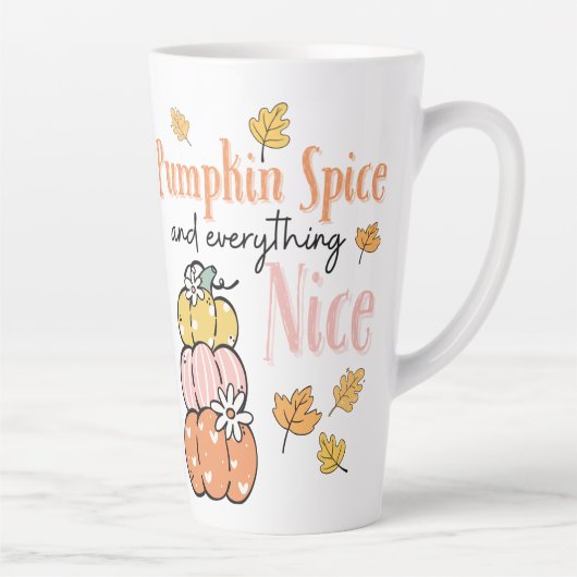 秋/パンプキンテーマラテマグカップ カフェラテマグ (右)