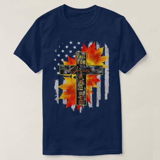 秋・フォー・イエス・葉イエス・オータム Tシャツ (デザイン正面)
