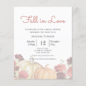 秋 |ブライダルシャワーの招待 (正面)