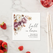 秋 | ブルゴーニュフローラ結婚写真 スタンダードカクテルナプキン (インサイチュ)