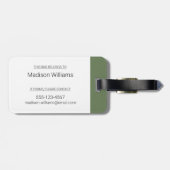 秋 – ペレグリン《鳥》ハヤブサ ラゲッジタグ (裏面横)