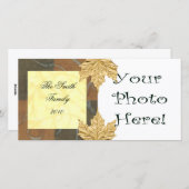 秋/ホリデー フォトカード シーズンカード (正面/裏面)