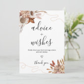 秋 | ボホアドバイスとウィズ結婚ズのカード 招待状 (スタンド正面)