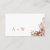 秋 | ボホフラワーズハネムーンウィッシュ エンクロージャーカード (裏面)