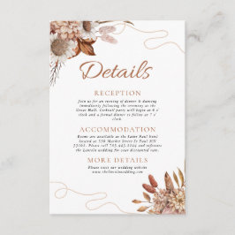 秋 | ボホフラワー結婚ズ詳細 エンクロージャーカード