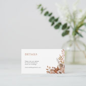 秋 | ボホフラワー結婚ズ詳細 エンクロージャーカード (スタンド正面)