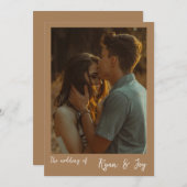 秋/ボホ結婚式招待状 招待状 (正面/裏面)