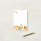 秋 ポストイット (デスク上)