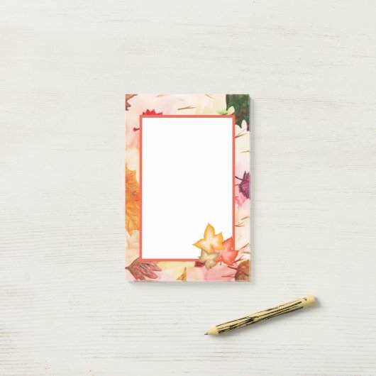 秋 ポストイット (デスク上)