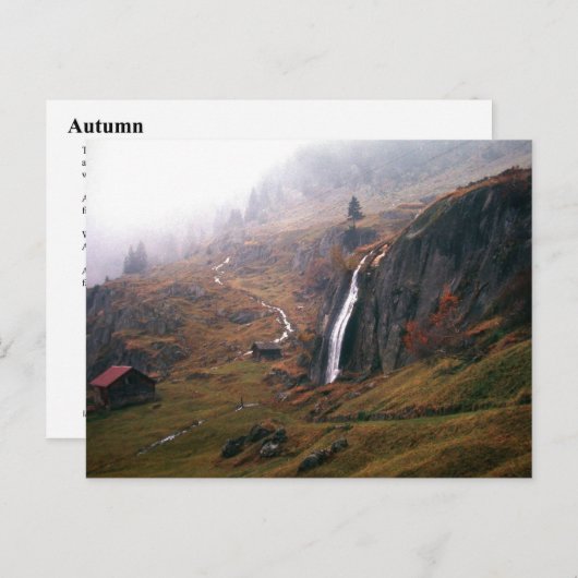 秋 ポストカード (正面/裏面)