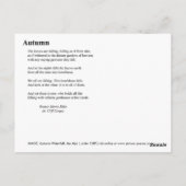 秋 ポストカード (裏面)