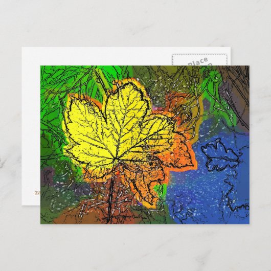 秋 ポストカード (正面/裏面)