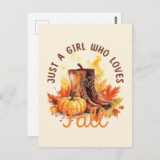 秋 ポストカード (正面/裏面)