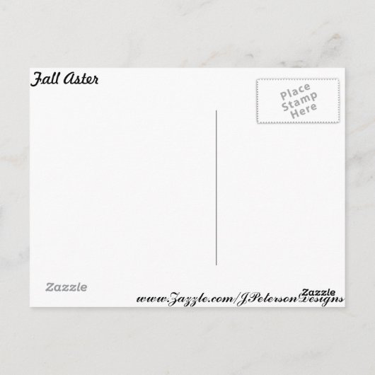 秋 ポストカード (裏面)