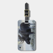 秋 – ムース ラゲッジタグ (正面縦)