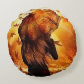 秋 ラウンドクッション (裏面)